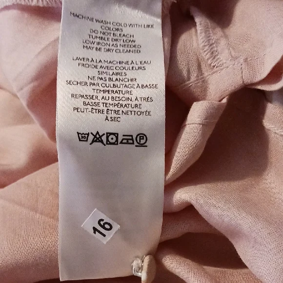 Anthropologie, light and feminine floral dress, blush pink, Size Large - Picture 5 of 6